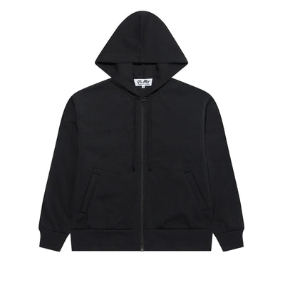 COMMEdesGARCONSPLAY-PLAYXTHEARTISTINVADERWomenHoodedZipSweatshirt-Black-2
