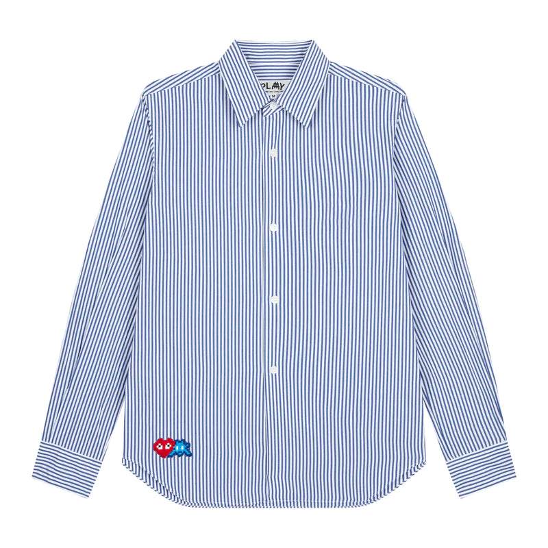 COMMEdesGARCONSPLAY-PLAYXTheArtistInvaderMenStripedShirt-BlueWhite-1