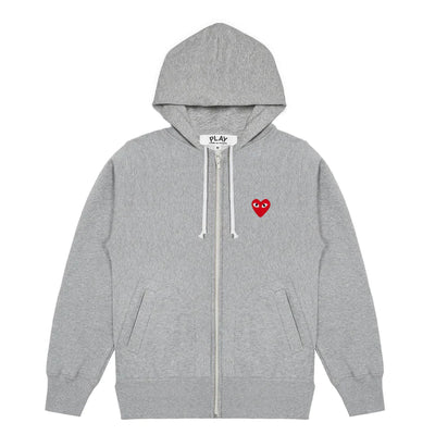 COMME des GARÇONS PLAY_Blouson With Red Heart Men (Grey)_1