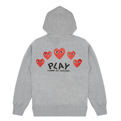 COMME des GARÇONS PLAY_Blouson With Red Heart Men (Grey)_2