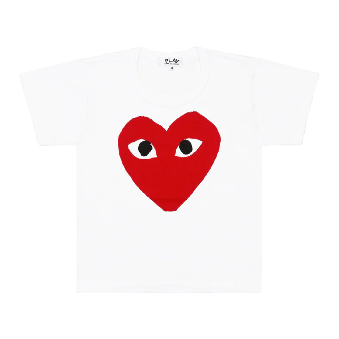 Tee With Big Red Heart Printed KIDS (White)