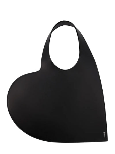 Heart Tote Bag Black