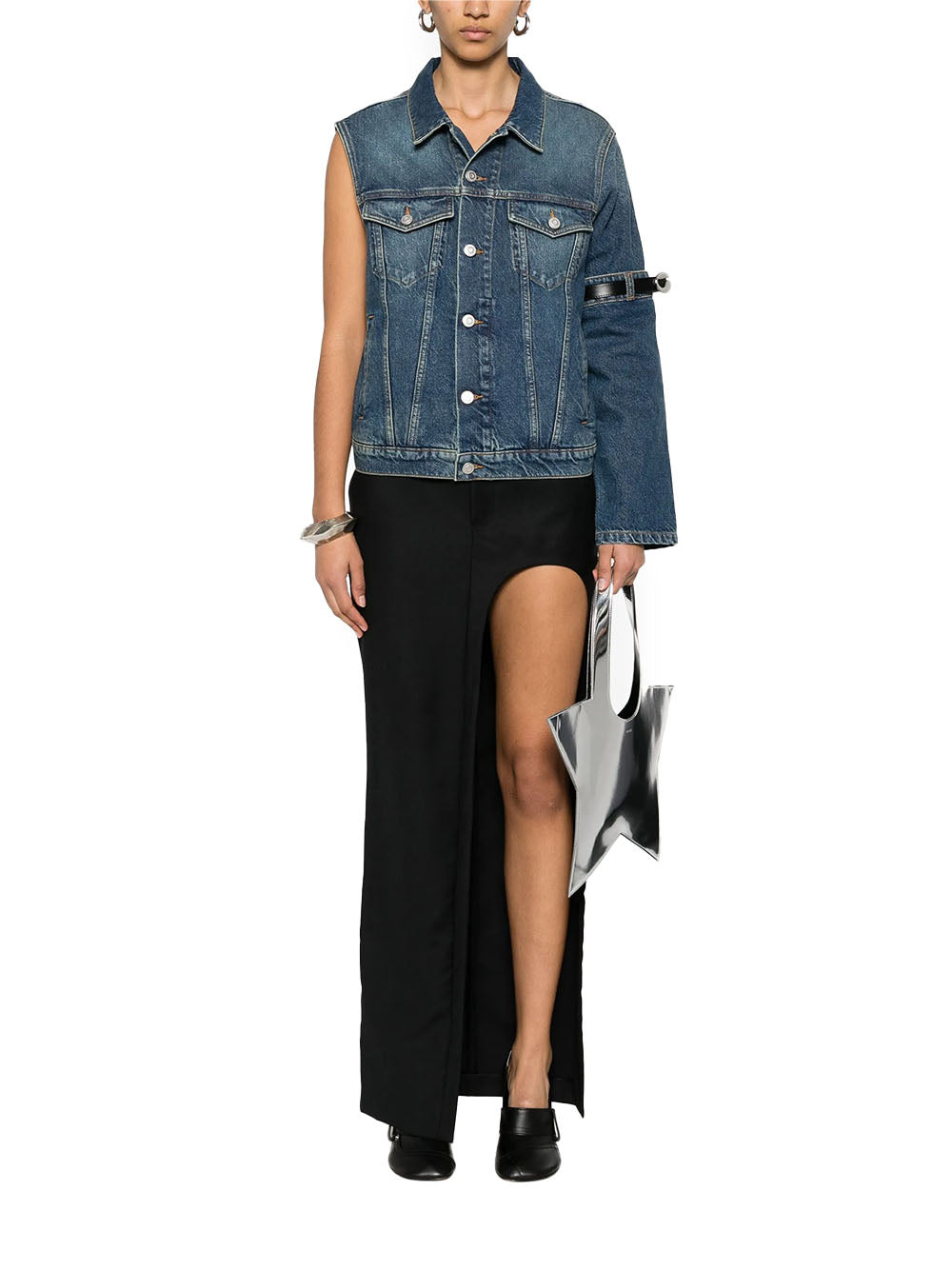 One-Arm Denim Jacket Blue Vintage