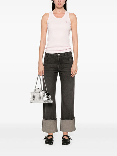 Rib Logo Tank Top (Pink)