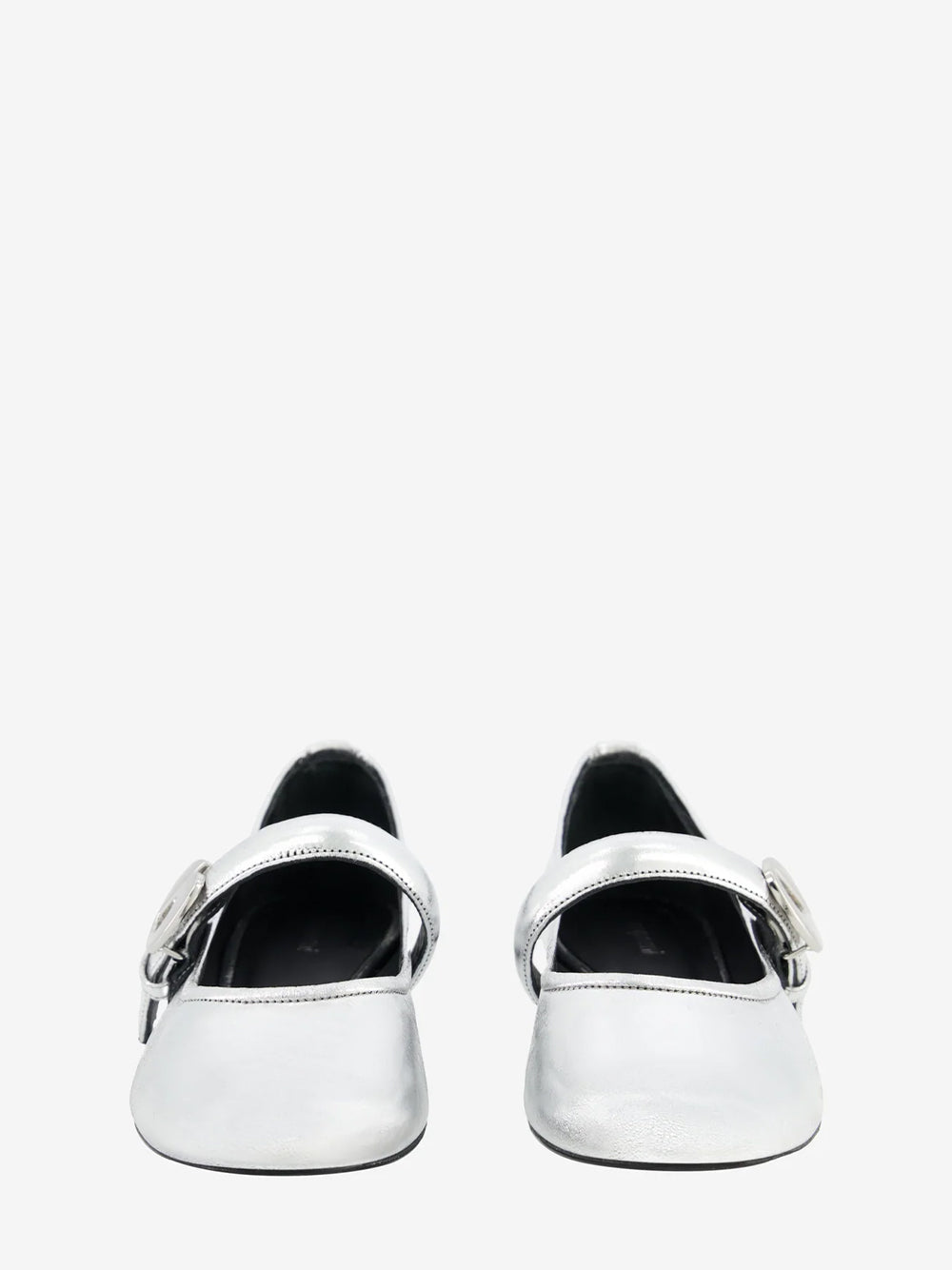 Ballerina Belt Flats (Silver)