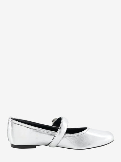 Ballerina Belt Flats (Silver)