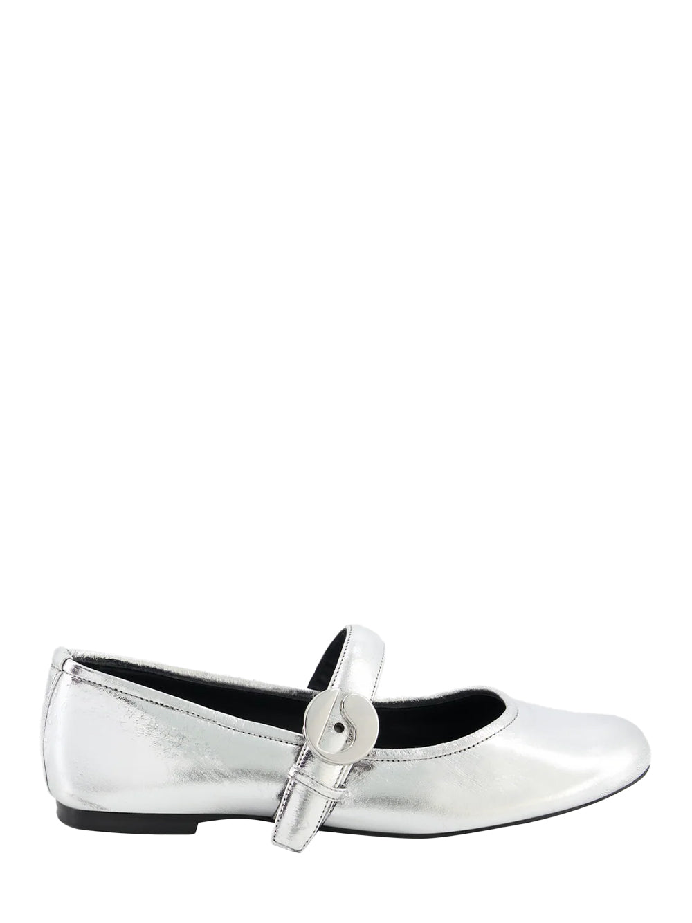 Ballerina Belt Flats (Silver)