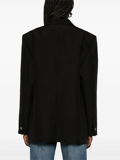 Belted Pocket Tailored Jacket Black