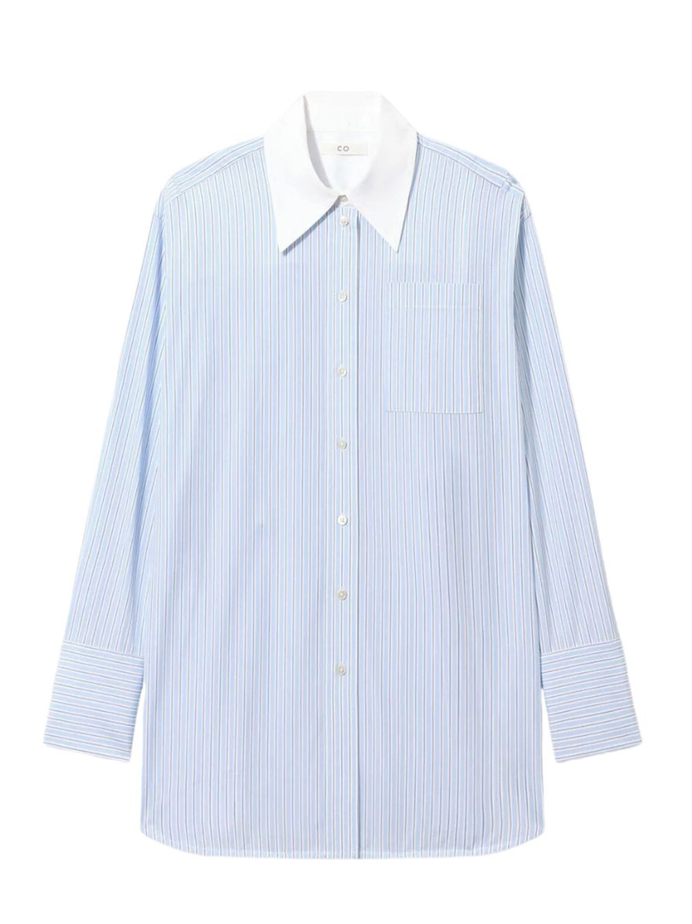 Patch Pocket Buttondown Blue Stripe