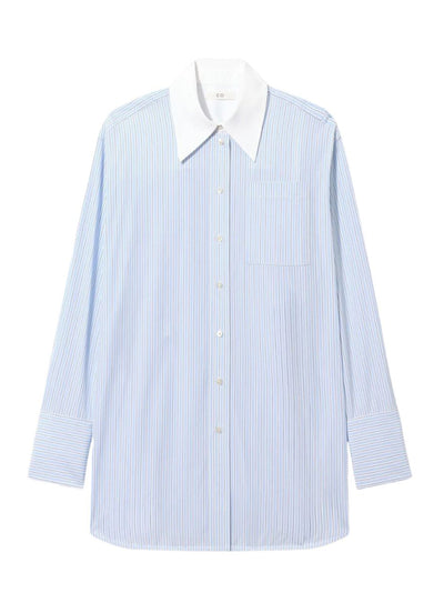 Patch Pocket Buttondown Blue Stripe