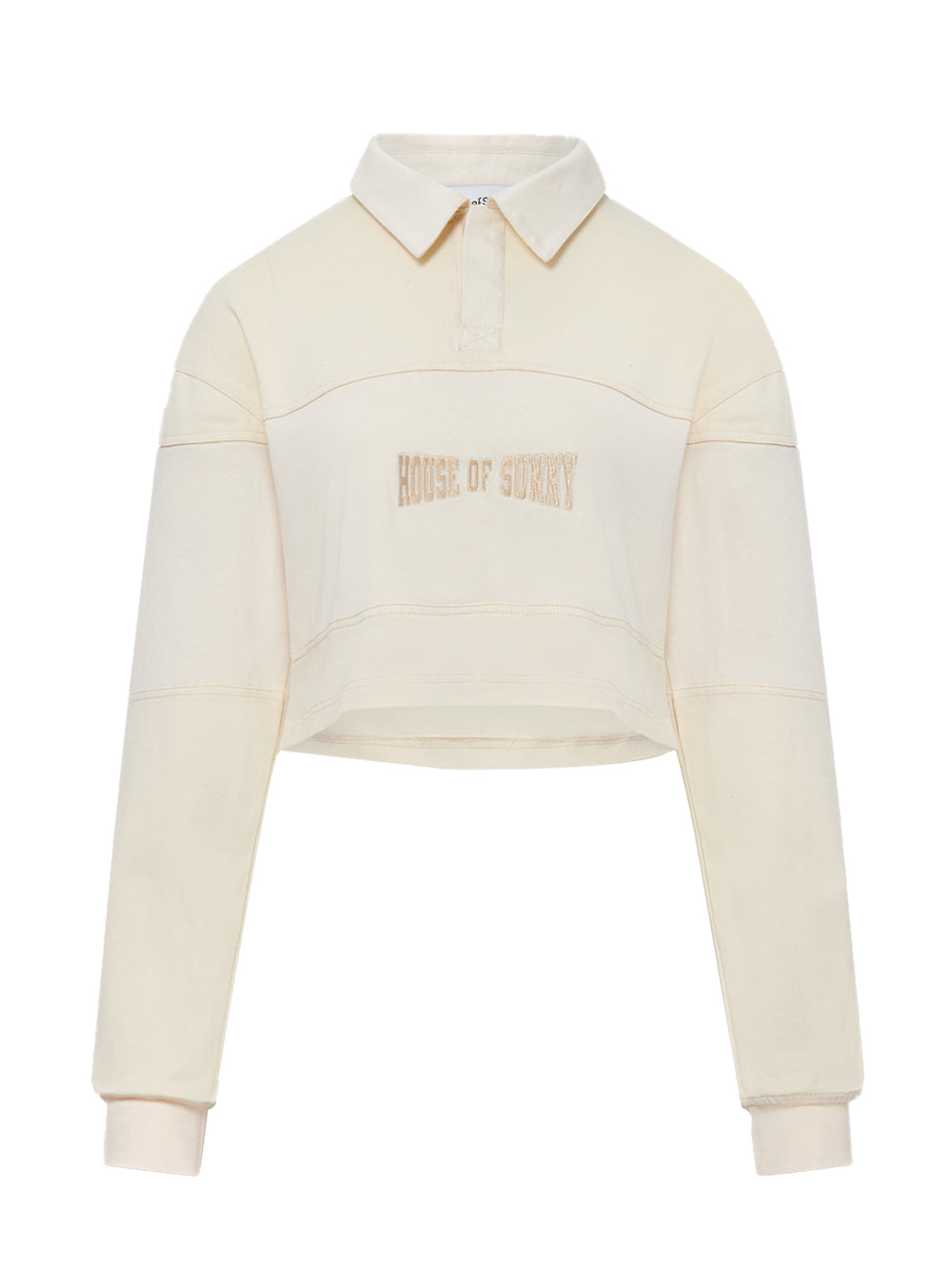Cropped Rugby Shirt W/ Hos Embroidery Multi