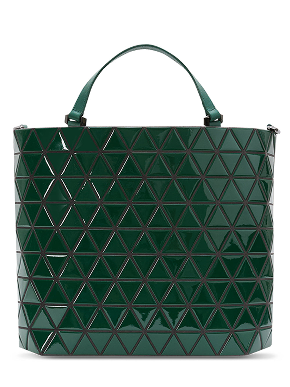 CRYSTAL GLOSS Handbag (Small) (Deep Green)