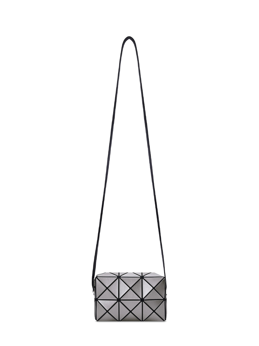 CUBOID METALLIC Shoulder Bag (Silver)