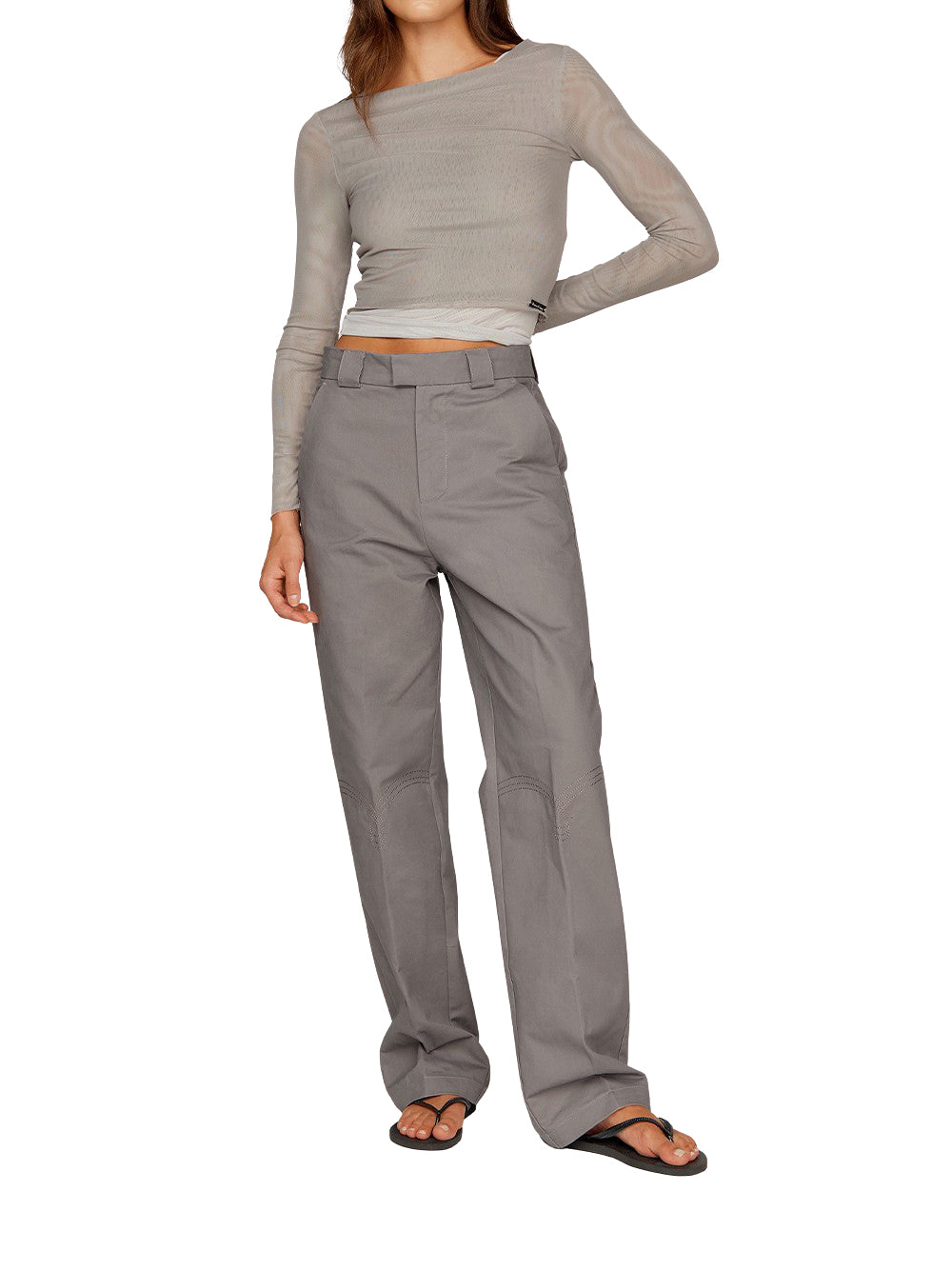 Canvas Worker Pants (School Grey)