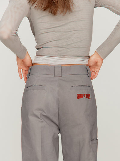 Canvas Worker Pants (School Grey)