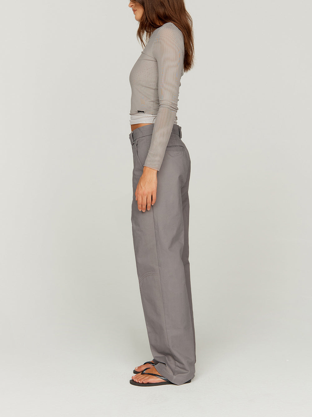 Canvas Worker Pants (School Grey)