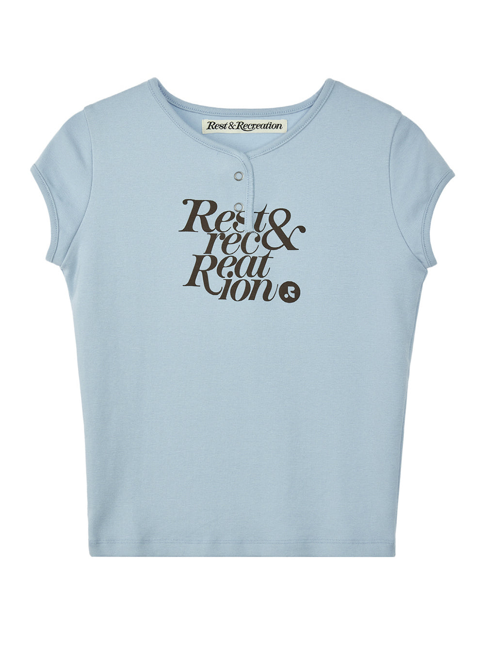 Cap Sleeve T-Shirt (Sky Blue)