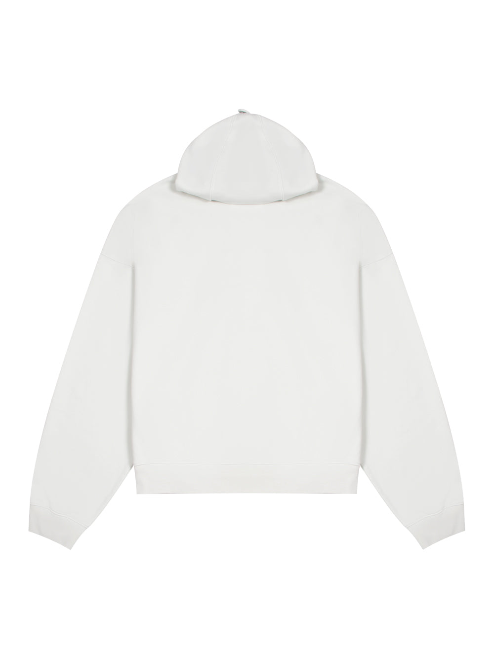 Cap Zip Up Hoodie (White)