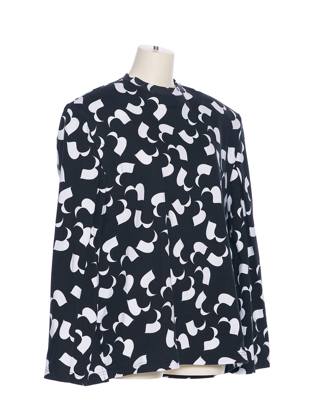 Cape-Style Jersey Top (Black Dot)