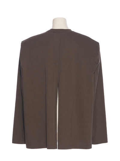 Cape-Style Jersey Top (Khaki)