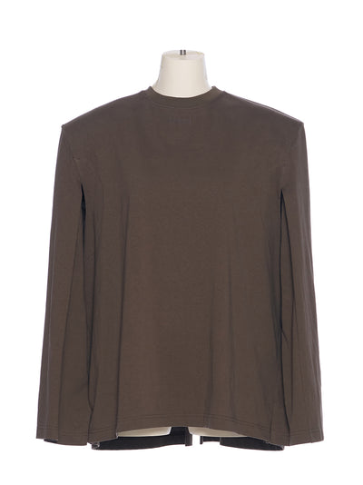 Cape-Style Jersey Top (Khaki)