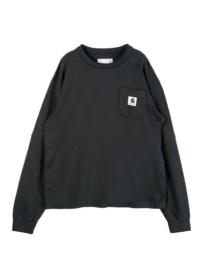 Carhartt WIP Cotton Jersey Long Sleeve T-Shirt (Black)