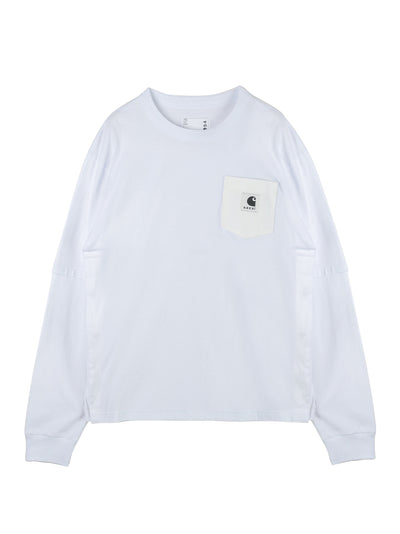 Carhartt WIP Cotton Jersey Long Sleeve T-Shirt (White)