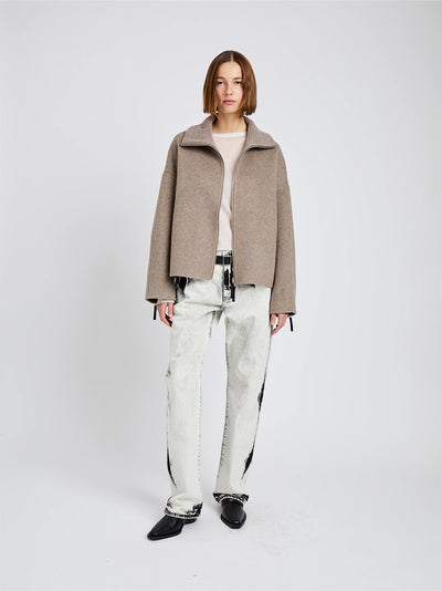 Carina Jacket In Splittable Wool Walnut Melange