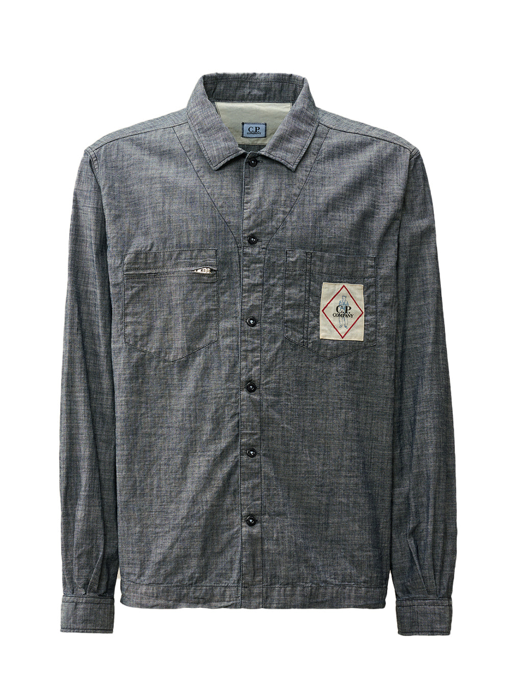 Chambray Longsleeve Shirt (Washed And Dried + Resine)