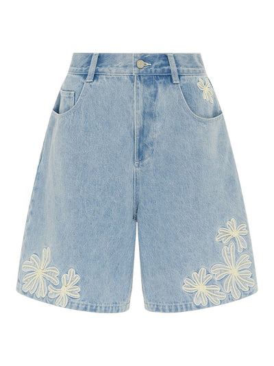 Charlene Denim Short (Light Wash)