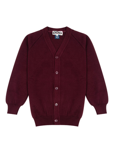 Charles Kirk V-Neck School Cardigan (Marron)