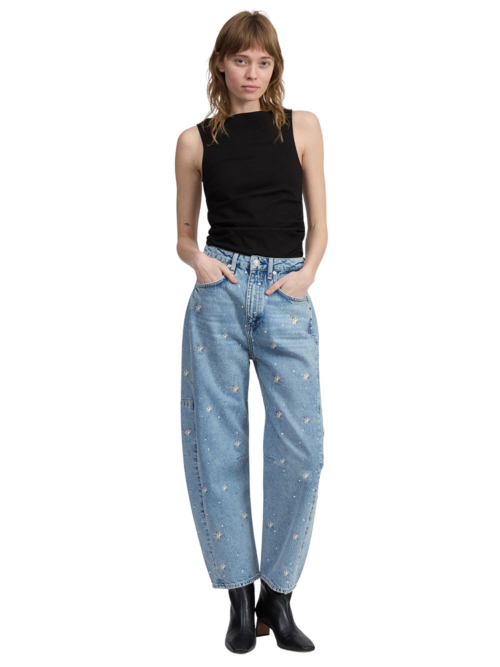 Charlie Ankle Barrel Jeans (Bndjw)
