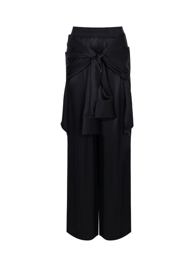 Charmeuse Pre-Styled Boxer Pant (Black)