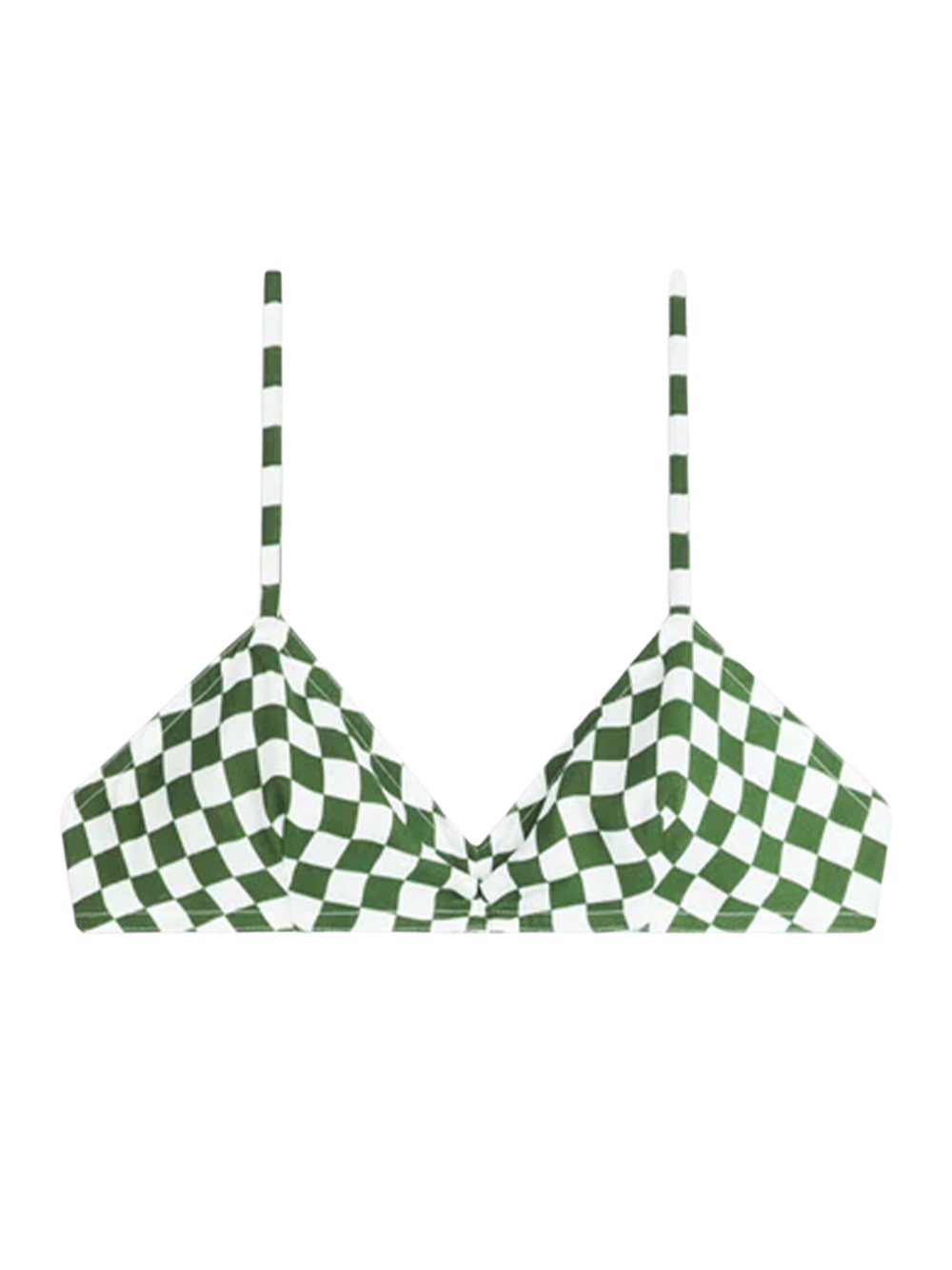 Checkered Bra Top (Green)
