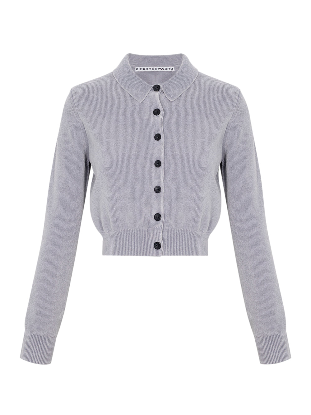 Chenille Cardigan (Washed Grey)