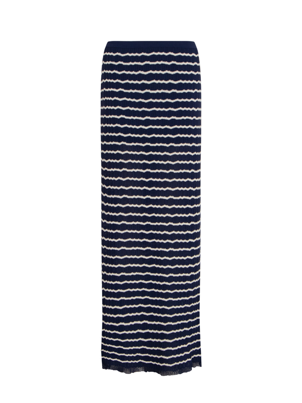 Chiara Stripe Maxi Skirt (Indigo)