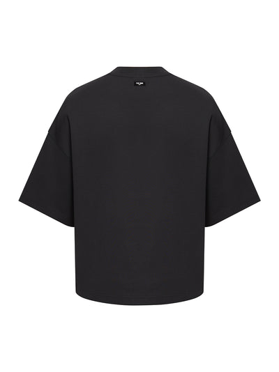 Choices Cropped Oversized T-Shirt (Black)