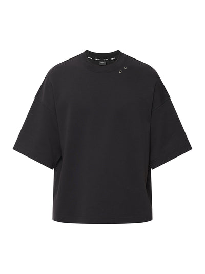 Choices Cropped Oversized T-Shirt (Black)