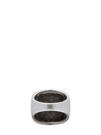 Choices Crossed Flags Silver Ring (Silver)