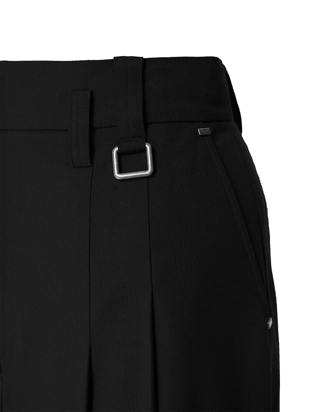 Choices Pleated Midi Skirt (Black)