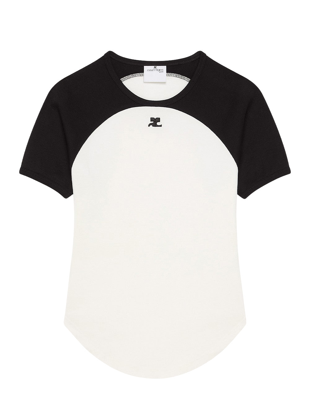 Circle Contrast T-Shirt Heritage (White/Black)