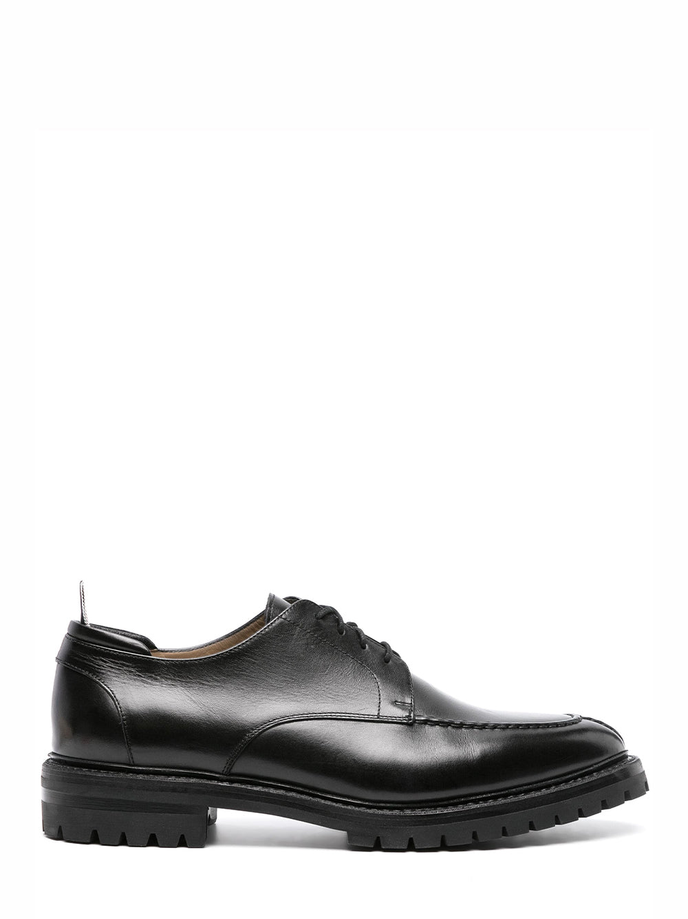 Classic Calf Commando Sole Apron Stitch Derby (Black)