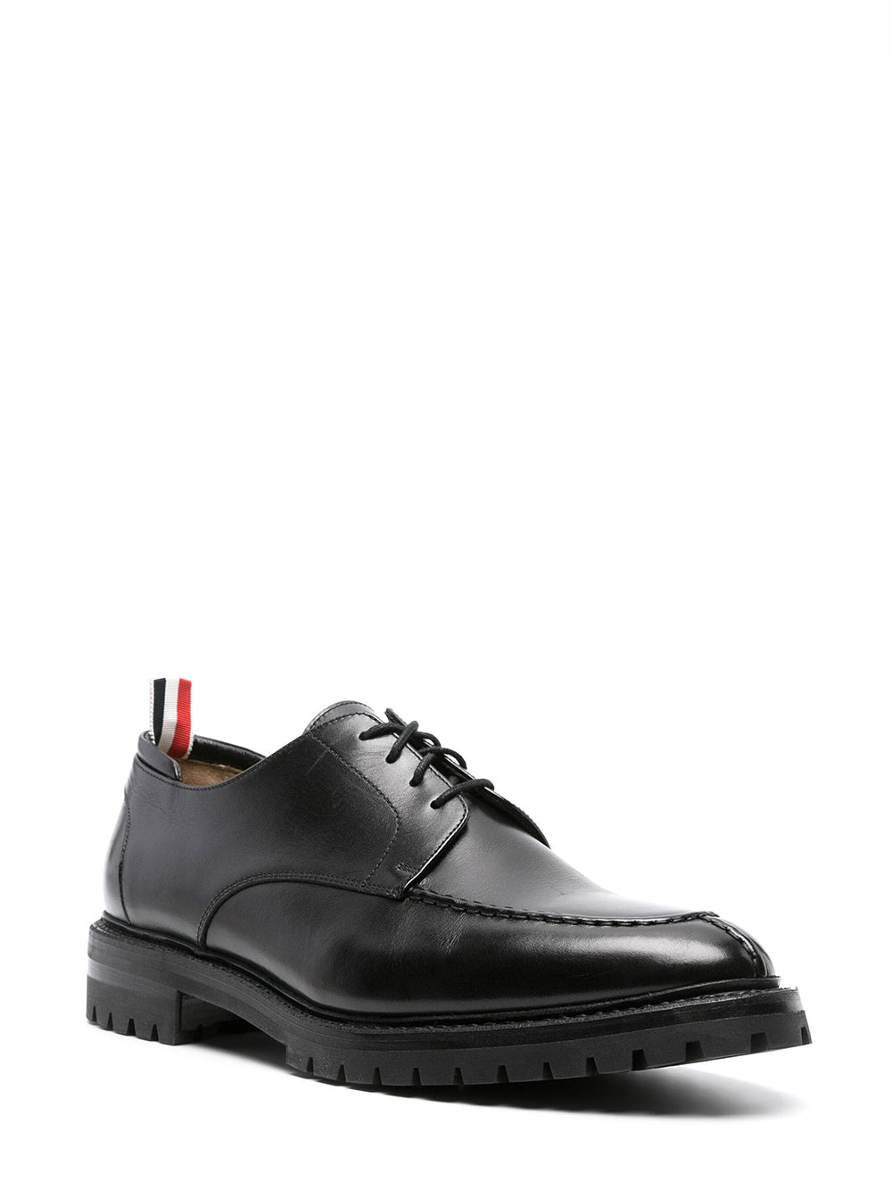 Classic Calf Commando Sole Apron Stitch Derby (Black)