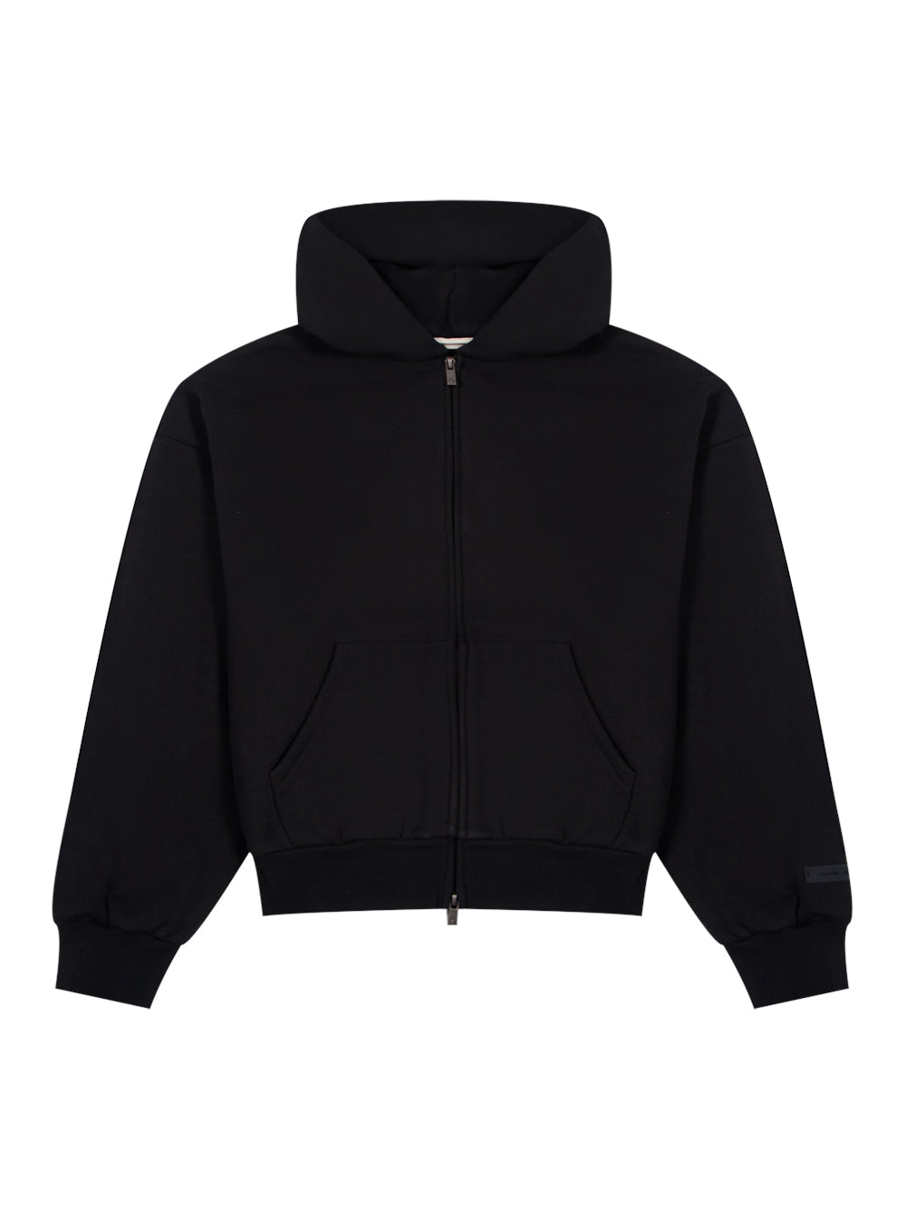 Classic Full Zip-Up Hoodie (Jet Black)