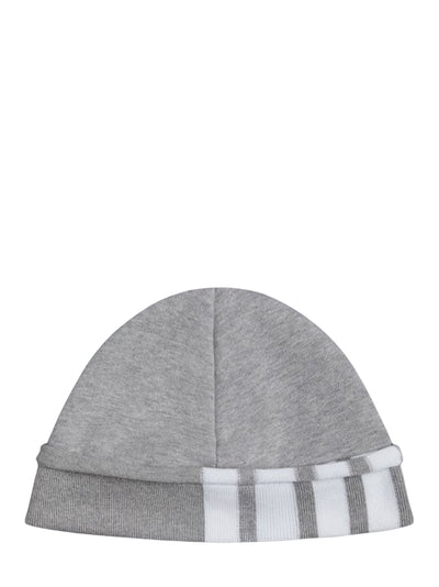 Classic Jersey 4-Bar Loopback Beanie (Light Grey)