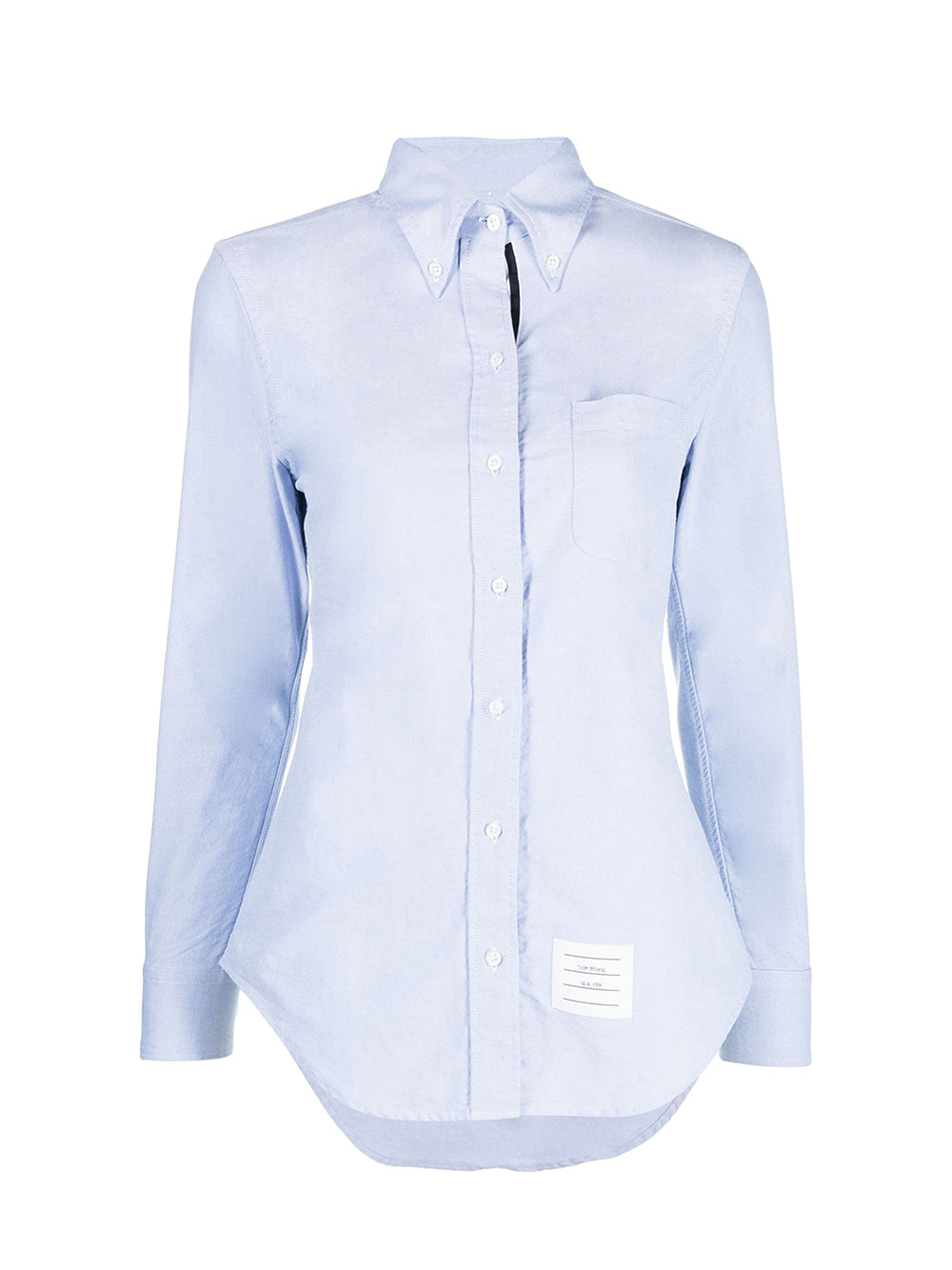 Classic Long Sleeve Button Down Point Collar Shirt (Light Blue)
