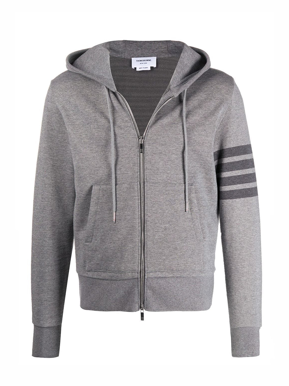 Classic Loopback Zip-up Hoodie (Medium Grey)