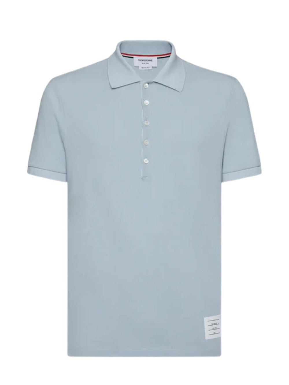 Classic Pique 4-Bar Short Sleeve Polo (Light Blue)