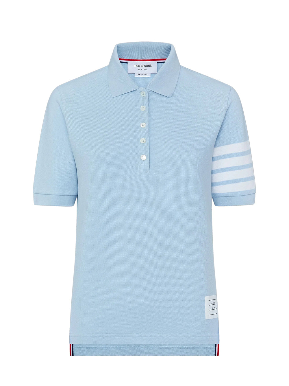 Classic Pique 4-Bar Short Sleeve Polo (Light Blue)