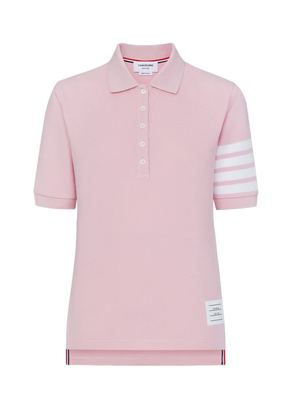 Classic Pique 4-Bar Short Sleeve Polo (Light Pink)